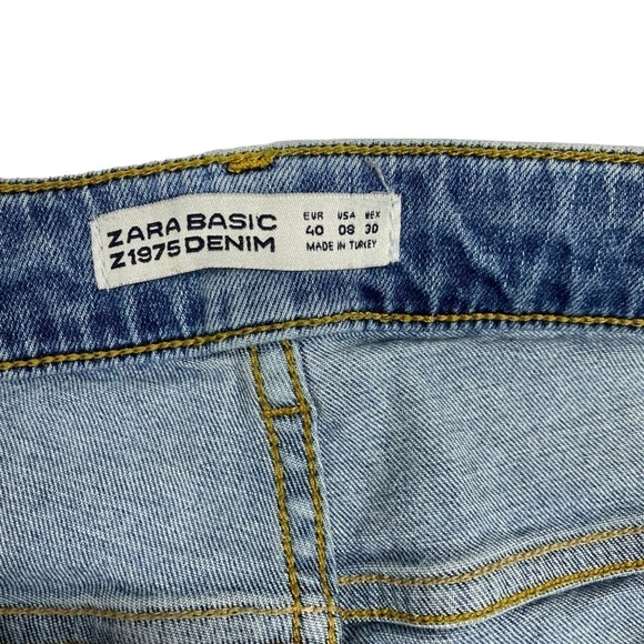 ZARA Slim Leg Floral Jeans 8 - Picture 7 of 8